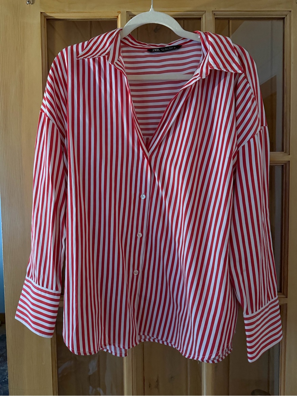 Zara | Red & White Buttondown